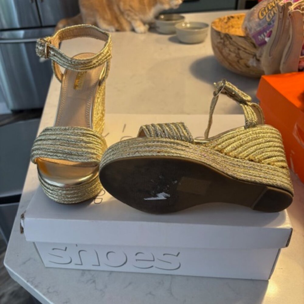 Gold Platform Sandals
